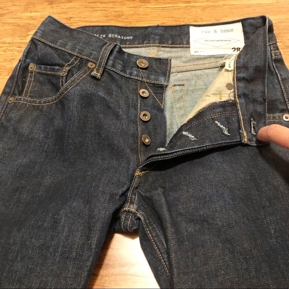 Rag & Bone tailored workwear slim straight jeans - Picture 4 of 11